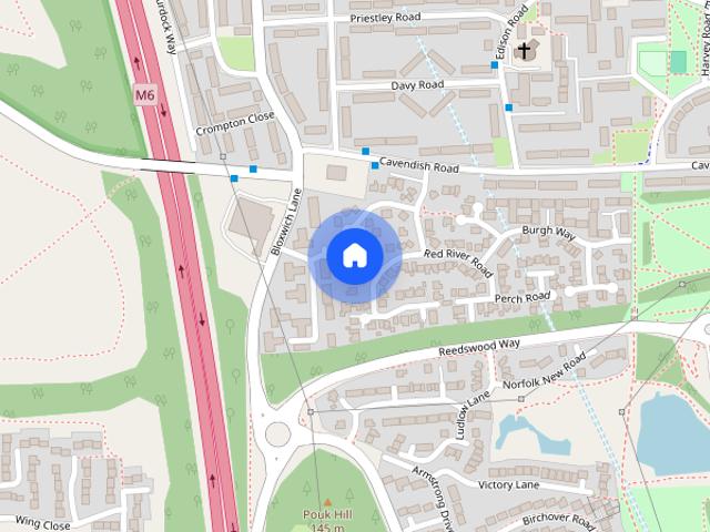 Townhouse for rent in Bloxwich, West Midlands