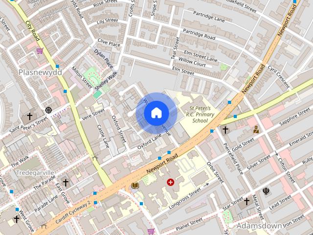 Apartment for rent in Plasnewydd, Falcon Lodge