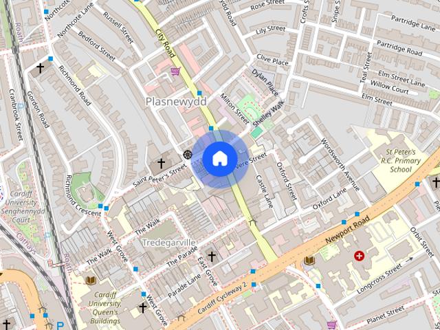 Apartment for rent in Plasnewydd, Falcon Lodge