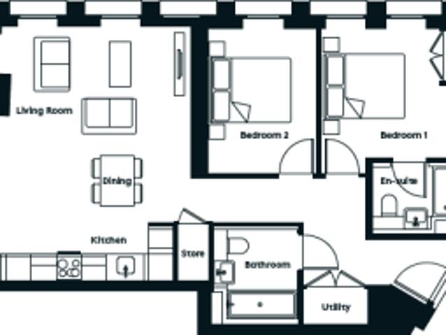 Flat for rent in Irwell Vale, Lancashire
