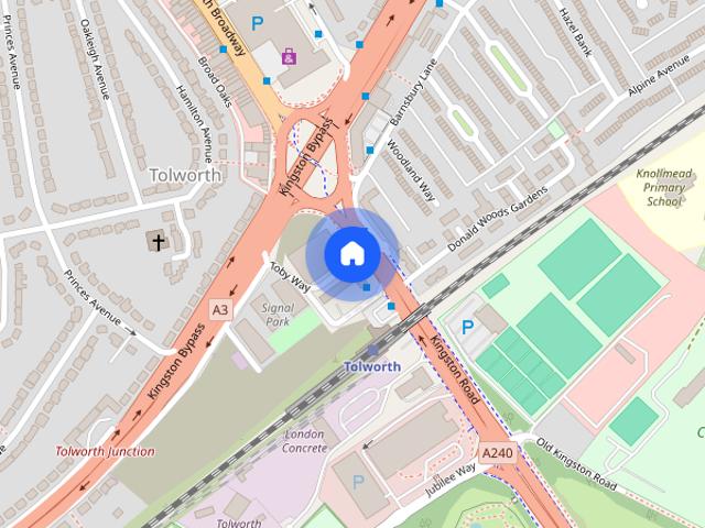 Apartment for rent in Tolworth, Greater London