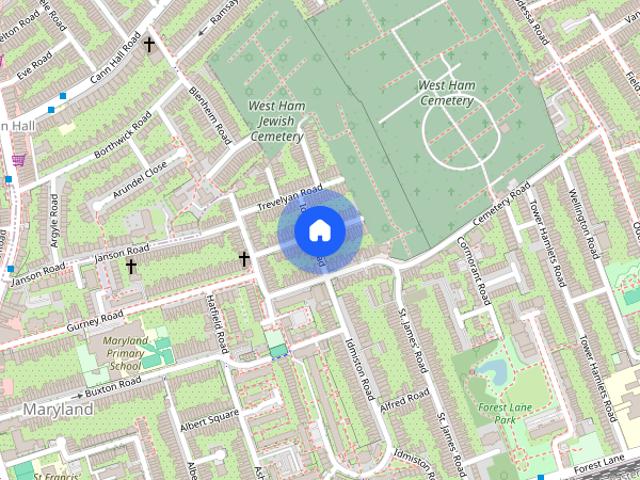 Apartment for rent in Maryland, Greater London