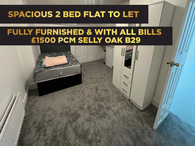 Flat for rent in Selly Oak, Bournbrook