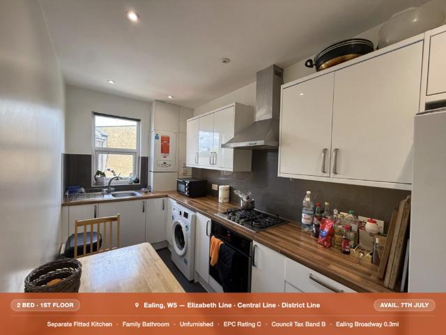 Flat for rent in London Borough of Ealing, Hanwell