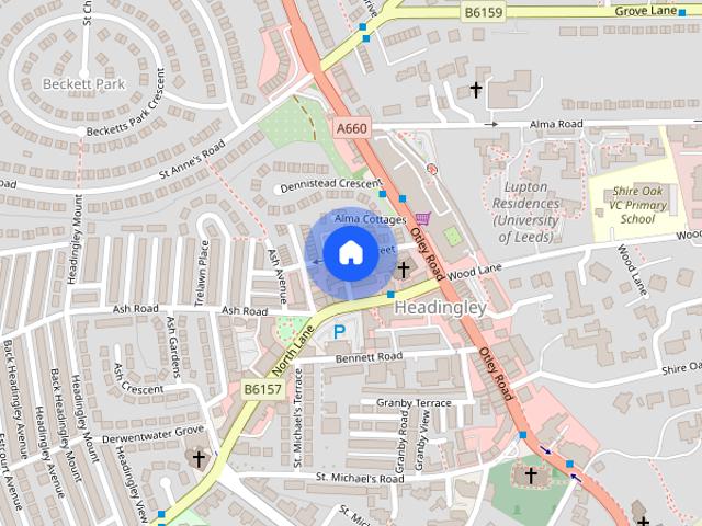 Apartment for rent in Beckett Park, Headingley