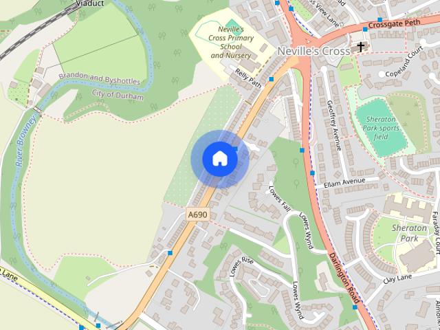 Townhouse for rent in Neville's Cross, Durham