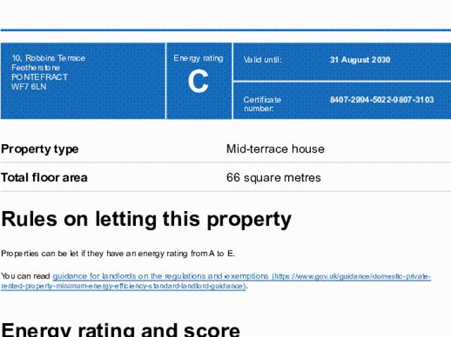 House for rent in Featherstone, North Featherstone