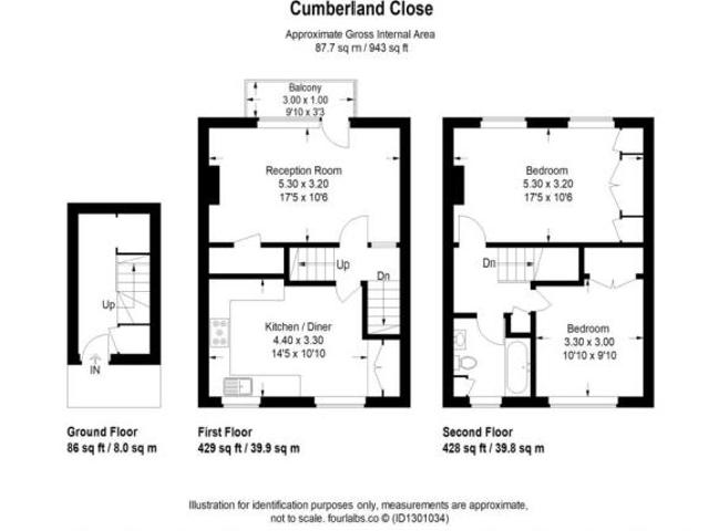 Maisonette for rent in St Margarets, Greater London