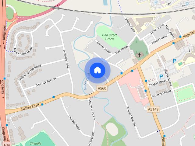 Townhouse for rent in Cheadle, Greater Manchester