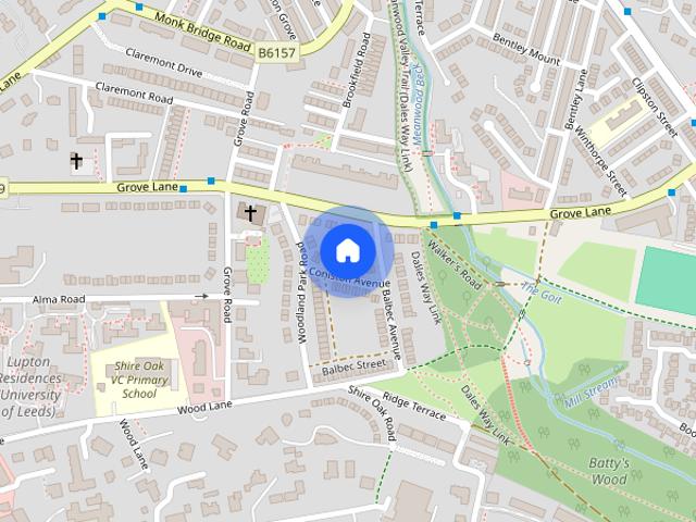 Townhouse for rent in Meanwood, West Yorkshire