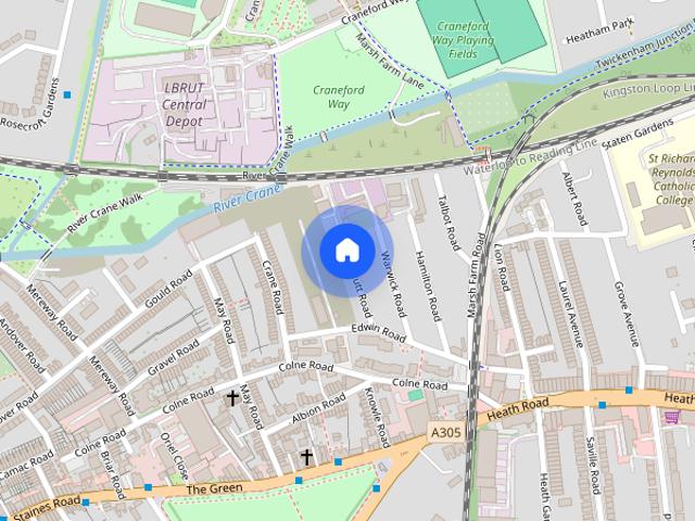Apartment for rent in Strawberry Hill, Greater London