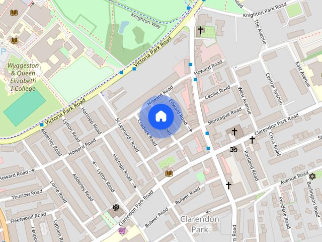 Townhouse for rent in Clarendon Park, Leicester