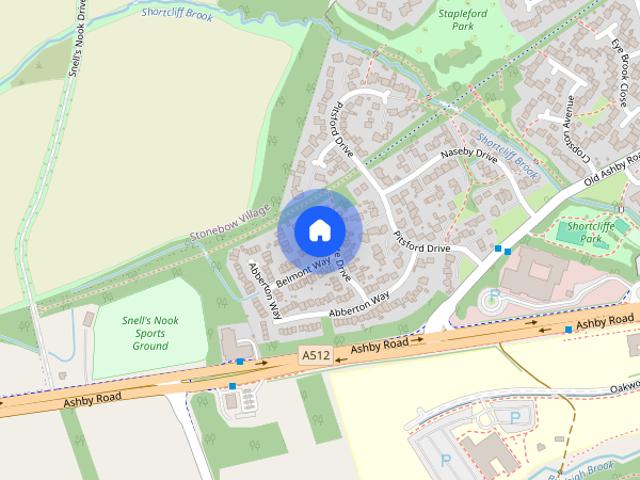 Townhouse for rent in Elmfield, Leicestershire