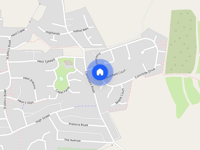 Townhouse for rent in Tonyrefail, Coedely