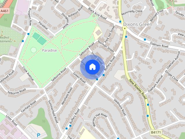 Townhouse for rent in Dixons Green, West Midlands