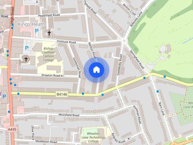 Townhouse for rent in Kings Heath, Wake Green