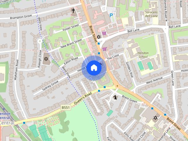 Townhouse for rent in London Borough of Barnet, Greater London