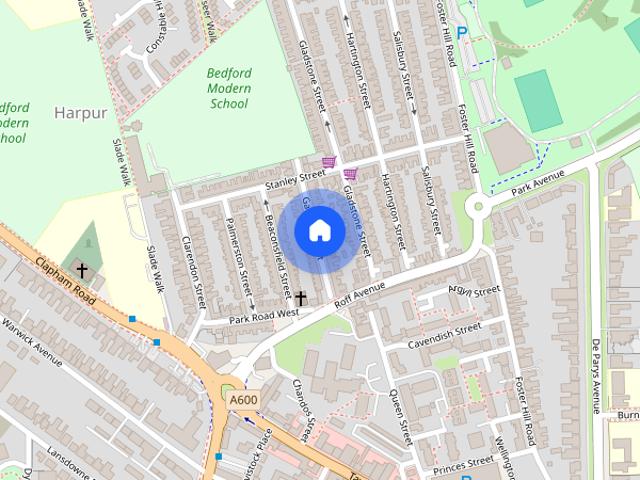 Townhouse for rent in Harpur, Bedford