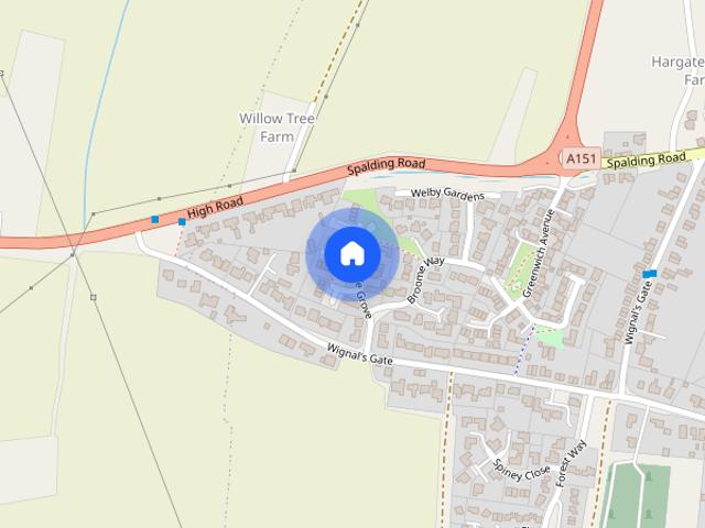 Townhouse for rent in Holbeach CP, Gosberton Clough