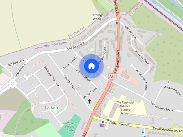 Townhouse for rent in Butterton, Staffordshire