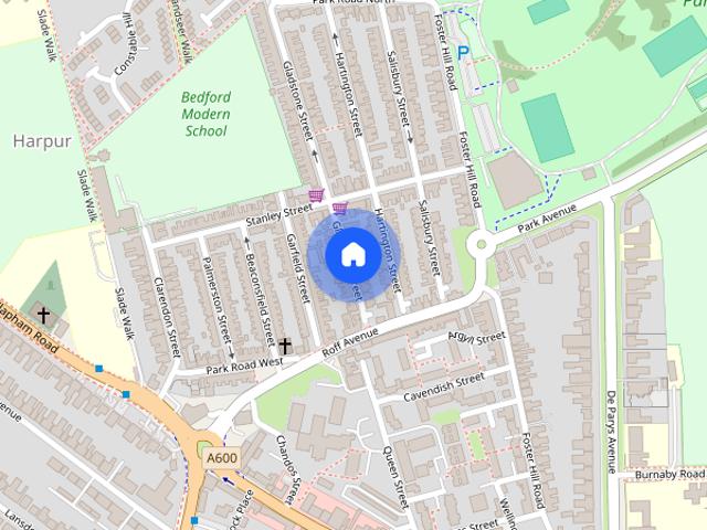 Townhouse for rent in Harpur, Bedford