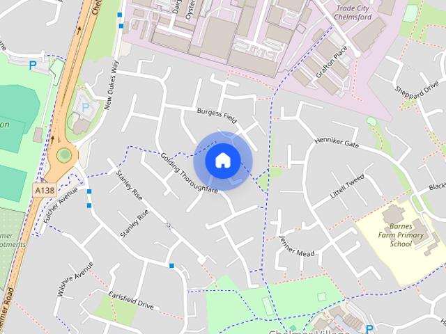 Townhouse for rent in Chelmsford, Essex
