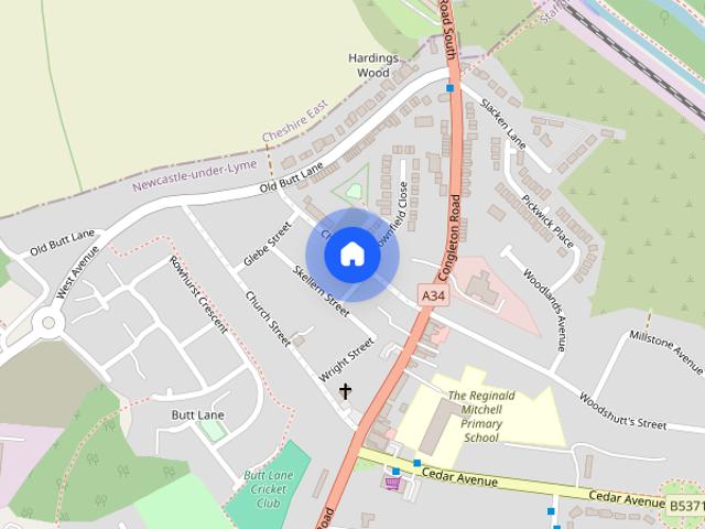 Townhouse for rent in Butterton, Staffordshire