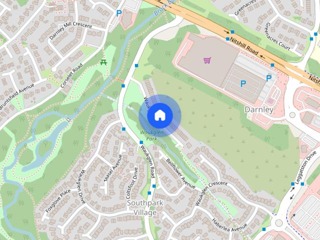 Townhouse for rent in Darnley, Scotland