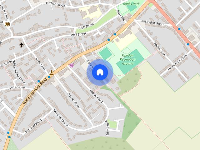 Townhouse for rent in Finedon