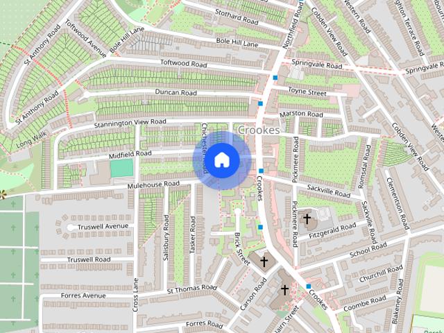 Townhouse for rent in Crookes, South Yorkshire