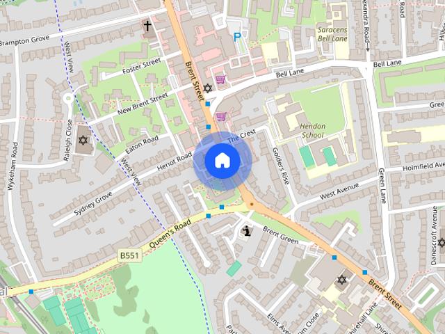 Townhouse for rent in London Borough of Barnet, Greater London