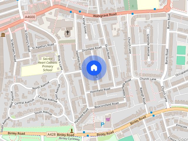 Townhouse for rent in Copsewood, West Midlands