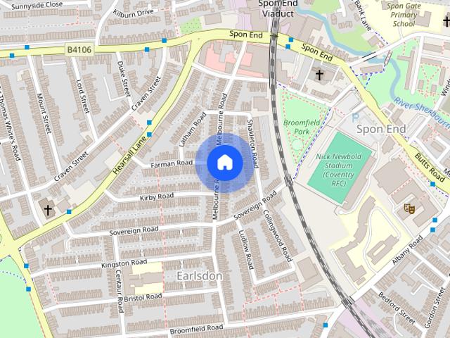 Townhouse for rent in West Midlands