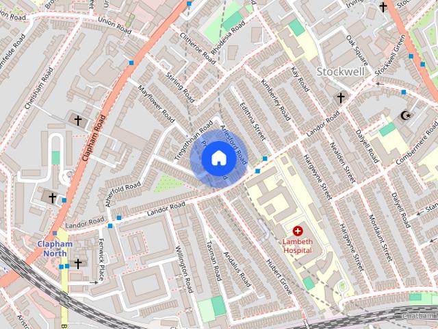 Townhouse for rent in Stockwell Park, Greater London