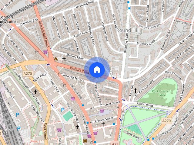 Townhouse for rent in Round Hill, Brighton & Hove