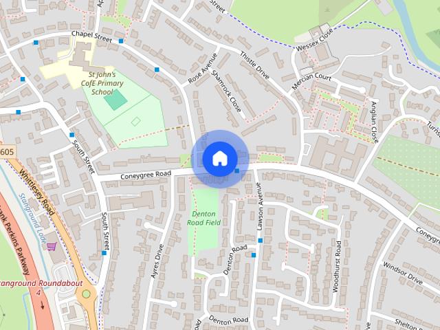 Townhouse for rent in Stanground, Peterborough