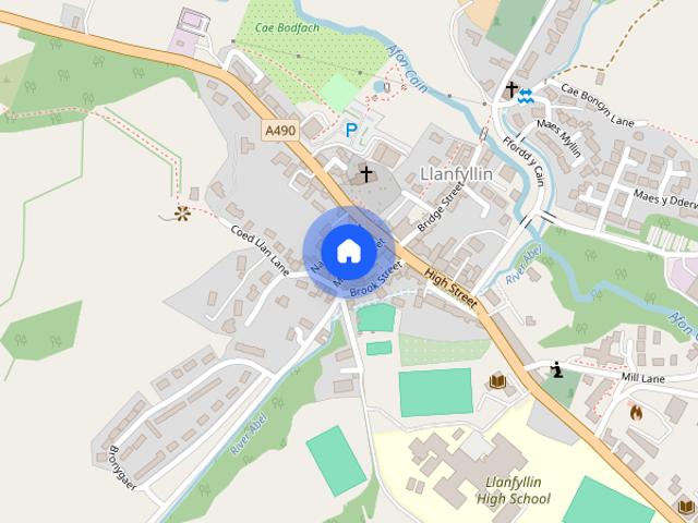 Townhouse for rent in Llanfyllin