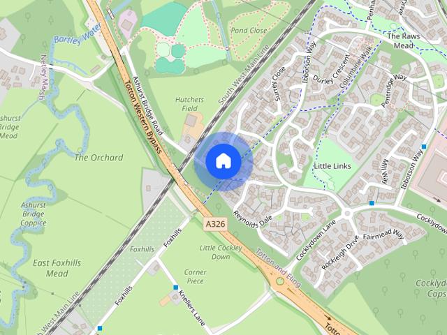 Townhouse for rent in Totton and Eling, Ashurst Bridge
