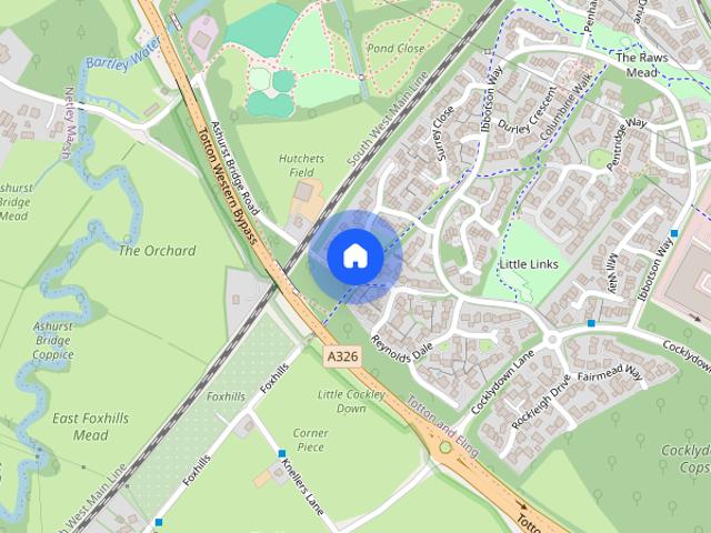 Townhouse for rent in Totton and Eling, Ashurst Bridge
