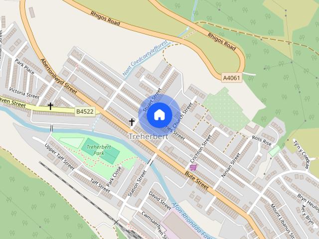 Townhouse for rent in Treherbert
