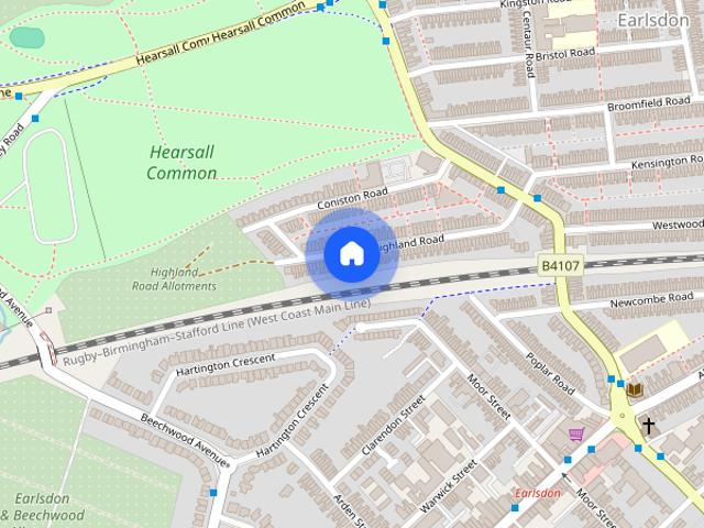 Townhouse for rent in West Midlands