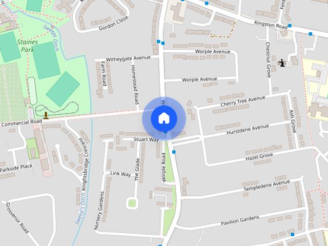 Townhouse for rent in Staines, Surrey