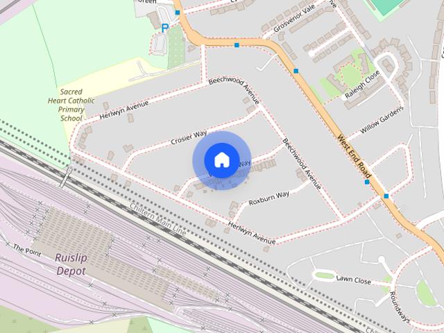 Townhouse for rent in London Borough of Hillingdon, Greater London