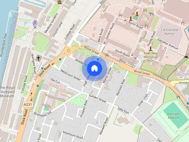 Townhouse for rent in Brompton, Gillingham