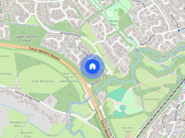 Townhouse for rent in Totton and Eling, Ashurst Bridge