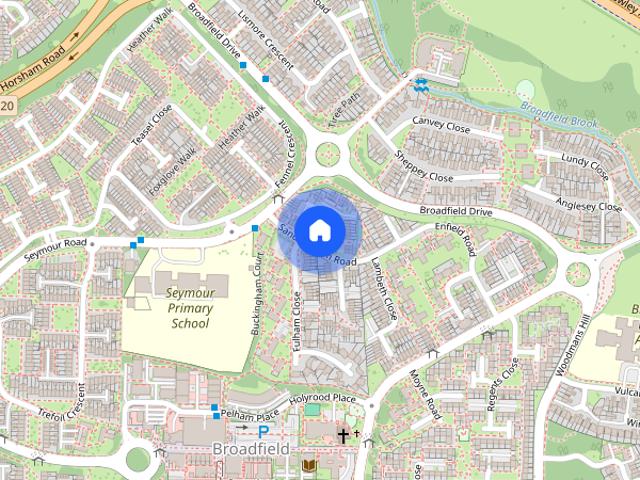 Townhouse for rent in Broadfield, Glynde