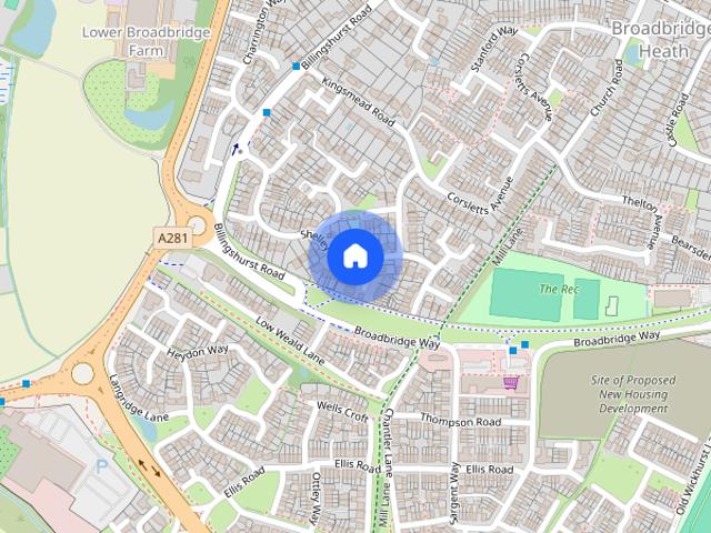 Townhouse for rent in Wickhurst Green, Horsham