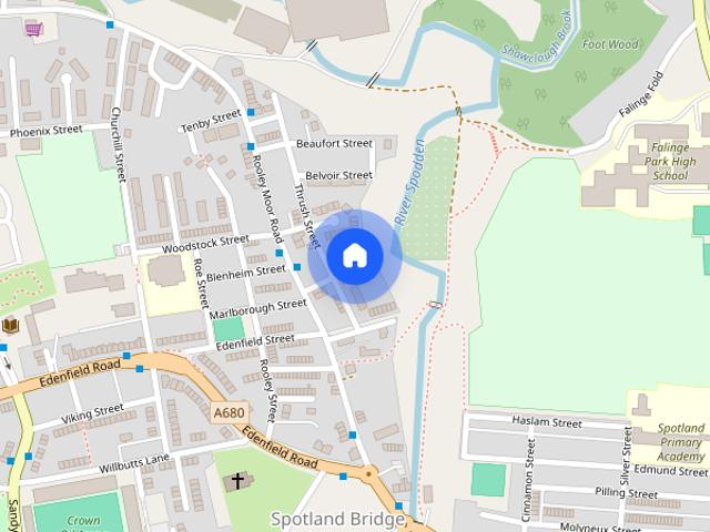Townhouse for rent in Spotland Bridge, Burnedge