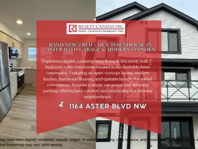 Townhouse for rent in Wedgewood, Alberta