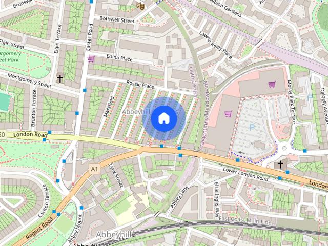 Townhouse for rent in Hillside, Leith